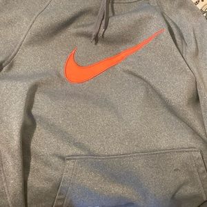 Gray and coral Nike sweatshirt